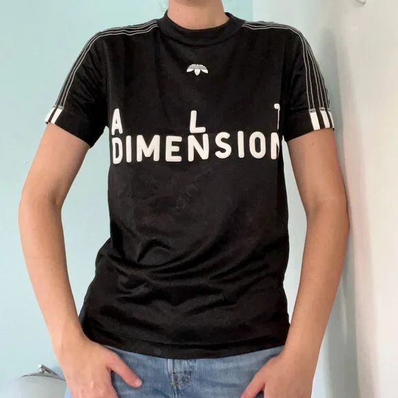 Adidas Originals x Alexander Wang Alt Dimension Short Sleeve Jersey Style Top
